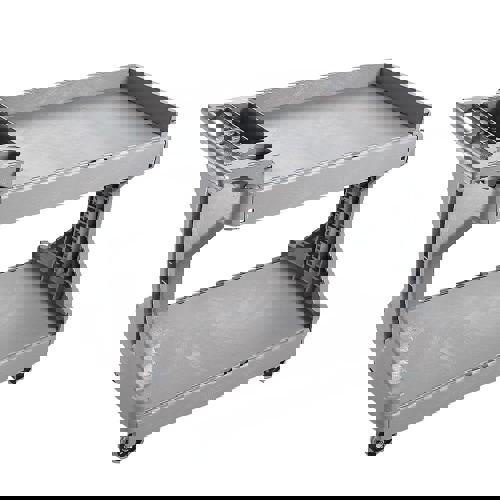 Standard Utility Cart: Plastic, Gray